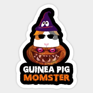 Guinea Pig Momster Pumpkin Monster Funny Halloween Costume (3) Sticker